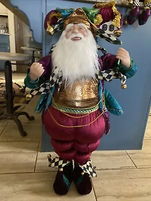 MacKenzie-Childs 34” Jester Santa Claus Extremely Rare • $399