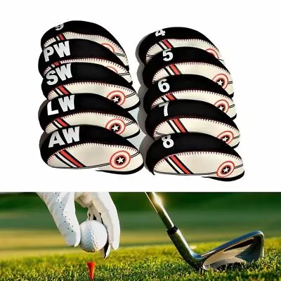 $19.99 • Buy Covers Set Golf Headcovers Golf Iron Headcover Protector Case Golf Club Cover
