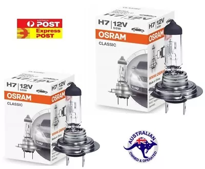 2 X Osram H7 64210 Long Life Halogen Car Head Light Bulbs Globe 12V 55W PX26d • $24.65