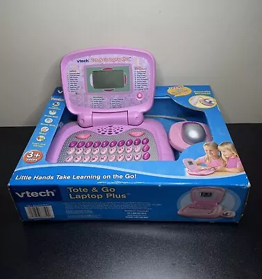 Vtech Tote 'n Go Laptop & Mouse Educational Computer Learning Game Ages 3-6 Pink • $59.99