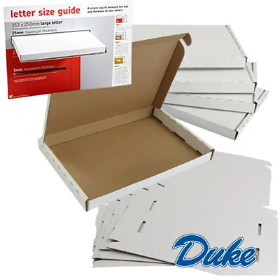 C5/A5 LARGE LETTER(Medium)222x160x20mm Royal Mail White Posting PIP Boxes • £6.10