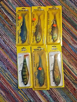 Lot Of 6 Panther Martin Double Trouble 9  Vivif Swimbait Saltwater New NIP NOS • $40