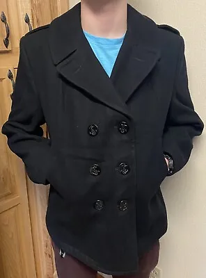 Vintage US Navy Pea Coat Size 18S 100% Wool • $29.99