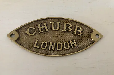 £29.95 • Buy Chubb Brass Plaque Safe Antique Lock No 40