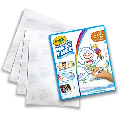 Crayola Colour Wonder Mess Free Colouring - White Refill Paper • £8.99