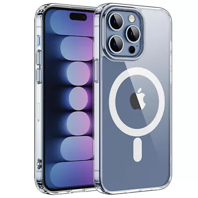 $8.95 • Buy For IPhone 15 14 13 12 11 Pro Max XS XR 8 Clear Magsafe Case Shockproof Cover