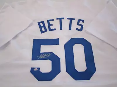 Mookie Betts Of The LA Dodgers Signed Autographed Baseball Jersey PAAS COA 052 • $238