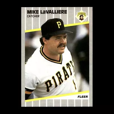 Mike LaValliere 1989 Fleer Pittsburgh Pirates #213 13 • $1.59