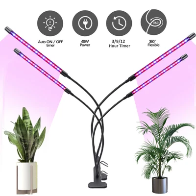 £6.99 • Buy LED Grow Light Plant Growing Lamp Lights For Indoor Plants Veg Lamp With Clip UK