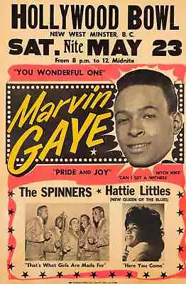 Marvin Gaye & The Spinners 13  X 19  Reproduction Concert Poster • $19.95
