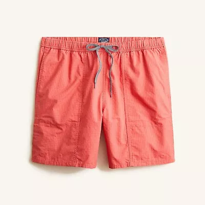 J Crew Men's 7  Ripstop Elastic Waist Drawstring Shorts (Various Sizes) $80 NWT • $22.49