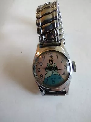 Vintage Disney Cinderella Watch Wind Up Working • $24.99