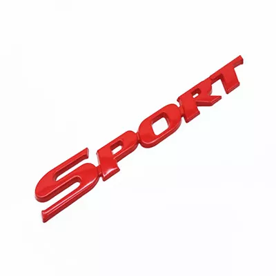 Metal Red Sport Racing Logo Sticker Car Trunk Tailgate Decoration Emblem Decal • $8.56