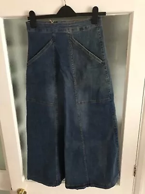 Wash Clothing Co. Faded Denim Maxi Skirt - Size 10 NWT • £10