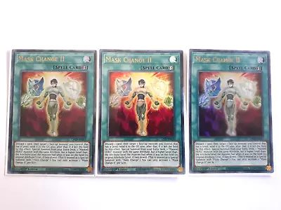 Yugioh | 3x | Mask Change II | GFTP | 1st Edition | Ultra Rare | Near Mint (NM) • $8.99