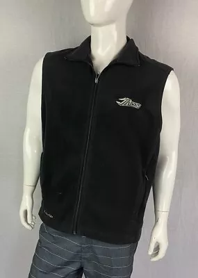 Columbia Fleece Humboldt State University JACKS Black Zip Vest Men's Size XL • $15.99