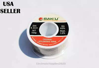 0.5mm 100G 63/37 Rosin Core Flux Roll Soldering Solder Wire Solder Rework - USA • $15.99