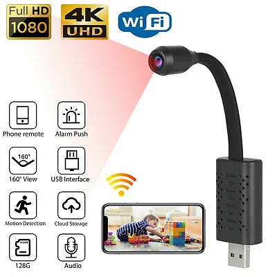 Mini 1080P HD USB IP Camera Wireless WiFi 4K Security Home Smart Camcorder DVR • $24.75
