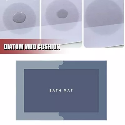 Super Absorbent Bath Floor Mat Soft Quick-Drying Non-Slip Diatom E • $10.89