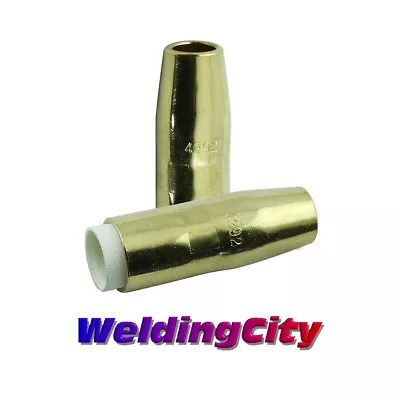 WeldingCity® 2-pk Gas Nozzle 4392 (1/2 ) For Bernard MIG Welding Gun | US Seller • $14.99