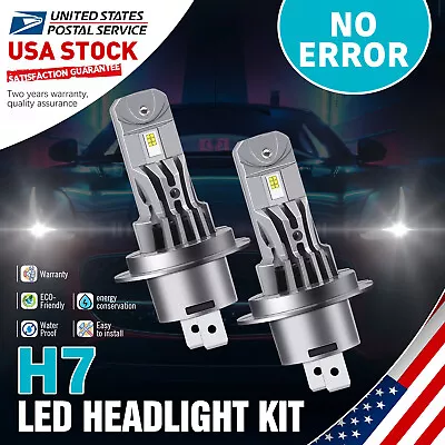 2x H7 LED Headlight Bulbs Kit 6000K DRL Hi Lo Beam Super Bright White 30000LM • $24.69