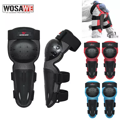 WOSAWE Kids/Youth Motorcycle Knee Armor Protector Skate Ski Knee Safety Guards • $18.02