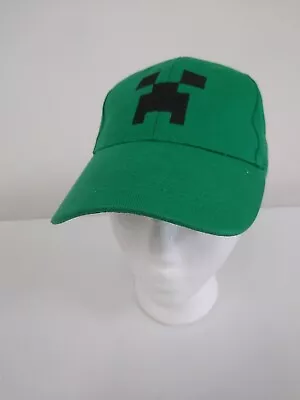 Minecraft Creeper Baseball Cap Hat Youth One Size Adjustable Green Jinx • $5