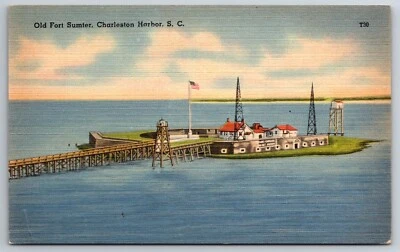 $3.50 • Buy Vintage Postcard SC Charleston Old Fort Sumter -6046