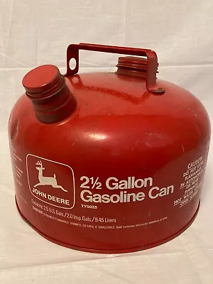 Vintage John Deere 2.5  2 ½ Gallon Steel Gas Can TY5025 • $74.99