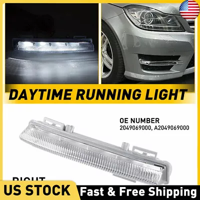 For 12-15 Mercedes C-Class Right Passengers Side LED Daytime Running Light 5940 • $18.99