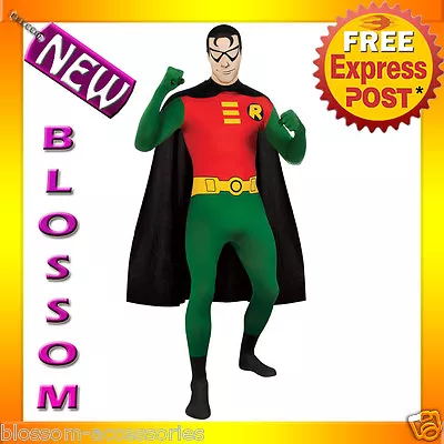 £32.55 • Buy C826 Licensed Robin 2nd Skin Suit Zentai Halloween Fancy Dress Adult Costume