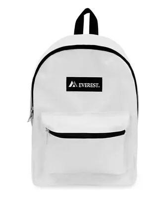 Everest Unisex Basic 15  Backpack WHITE • $16.99