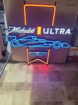 Michelob Ultra Beer Led Sign. Formula 1 Williams Racing Special Edition New • $1200
