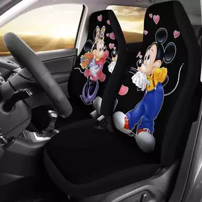 Mickey Proposing Minnie Mouse Romantic Love Mouse Couple Car Seat Covers • $49.04