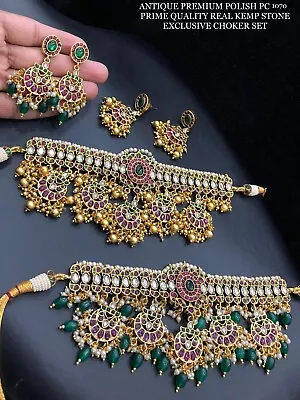 Indian Jewelry New Bollywood Style Beautiful Choker Necklace Fashion Set MR 325 • $69.99