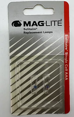 New MagLite Halogen Replacement Lamp Solitaire Single Cell AAA LK3A001 • $8.88