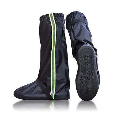 Galoshes Motorcycle Rainproof Shoes Cover Zipper Rain Shoe Cover Waterproof • £22.76