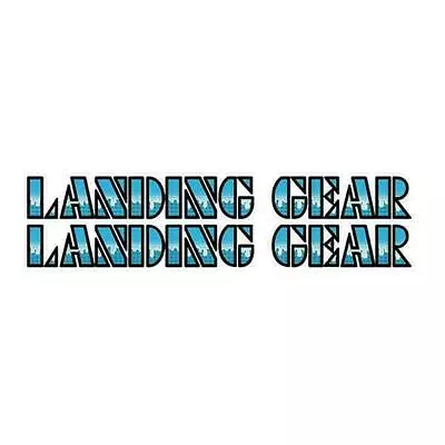 SE Racing - 80'S LANDING GEAR DRIPPY FONT Decals - BLUE - Old School Bmx • $22