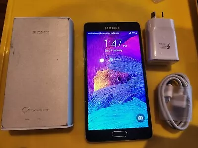 Gamsung Galaxy Note 4 -32GB  Aus Model UNLOCKED With Accessories  • $129