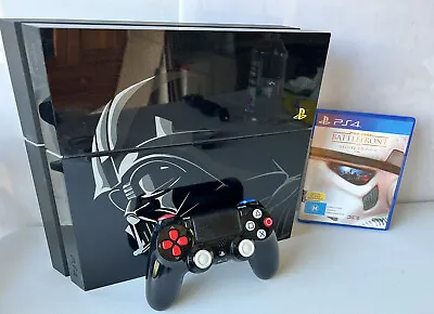 $300 • Buy Sony PlayStation 4 PS4 Star Wars Darth Vader 1TB Battlefront Console Ltd Ed VGC