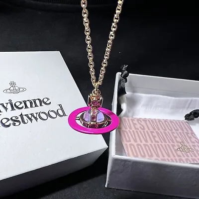 New～Vivienne Westwood 23F Nana Small Pink Orb With Gold Tone • $97