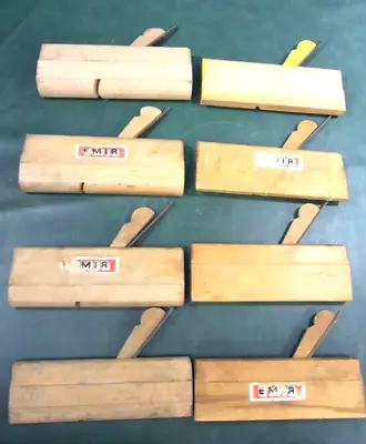 8 Vintage Beechwood Carpenters Moulding And Round Planes Emir Of London VGC • $29.84