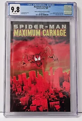 CGC 9.8 Spider-Man Maximum Carnage #1 Mexican Foil Edition El Quinto Mundo 2022 • £135.73