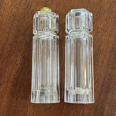 Mr Dudley Lucite Acrylic Salt Shaker &  Pepper Mill Grinder Clear MCM • $16.25