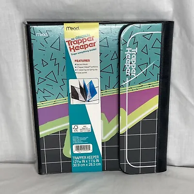 Mead 2021 Trapper Keeper Binder Funky Geometric Shapes Retro Vintage 90s New • $14.95