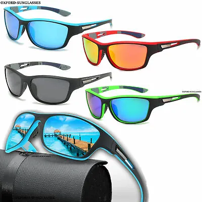 Mens Polarized Sunglasses Women Retro Square Sport Driving Cycling Fishing UV400 • £6.99