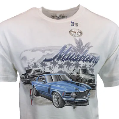 Mens Tee T Shirt Size Medium- Ford Mustang Logo American Muscle Cars Racing NEW • $12.99