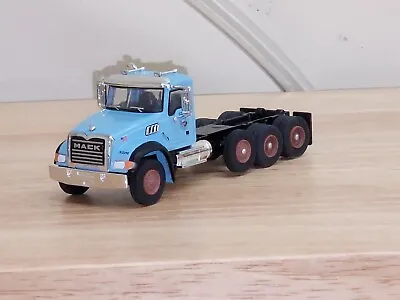 2019 MACK GRANITE 3Axle Cab&chassis LIGHT BLUE 1/64 BY GREENLIGHT  New No Box • $10.99