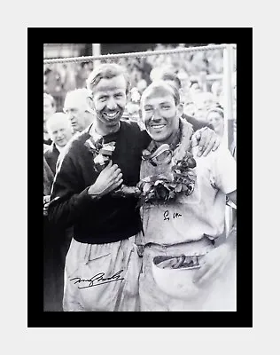 £44.99 • Buy Signed And Framed Sir Stirling Moss And Tony Brooks Photo