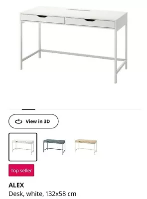 Ikea ALEX Desk In White Used Good Condition • $49